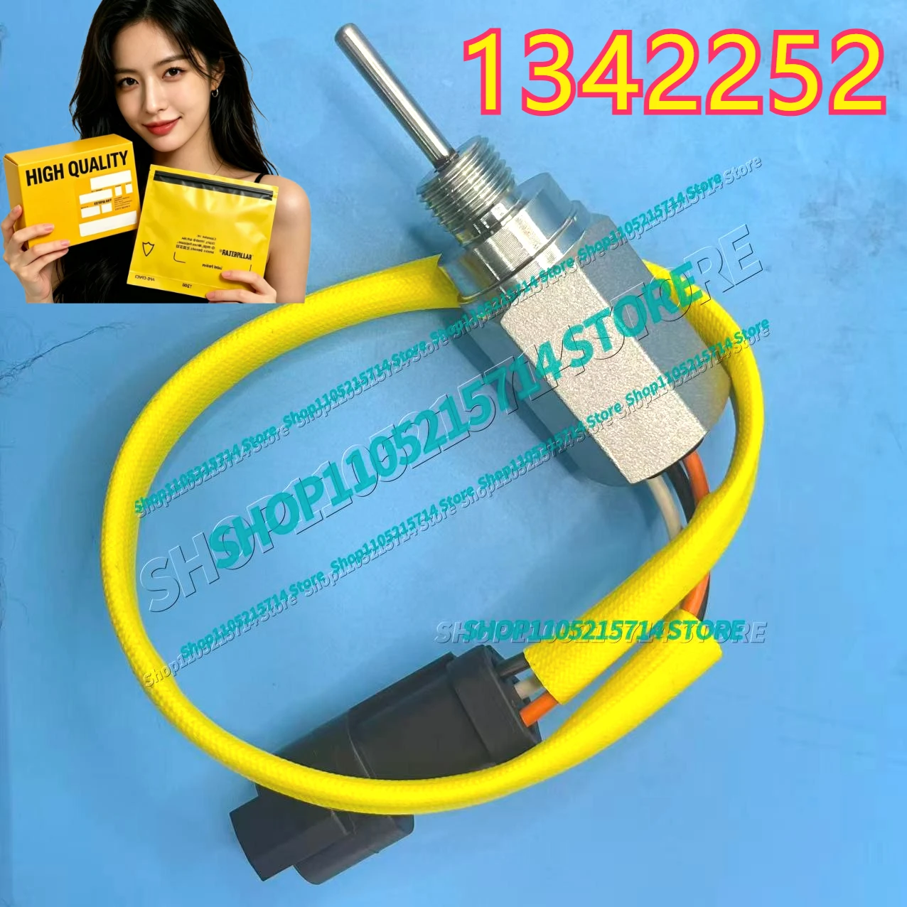

134-2252 Excavator Sensor High Quality Temperature Sensor 1342252 for 3304 3306 3406B Engine Parts