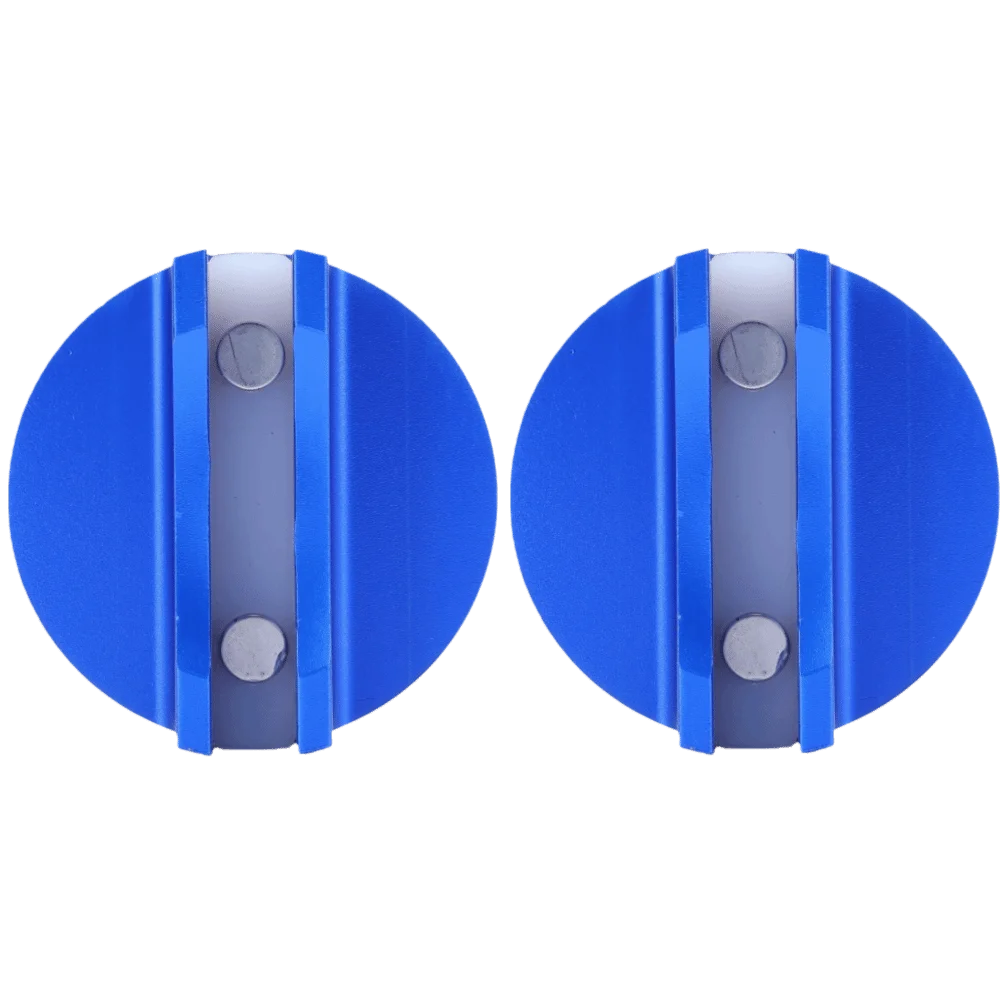 2pcs Universal Fit Magnetic Jack Pad Slotted Design Strong Construction Grooved Jack Pad Pinch Weld Jack Pad For Car Repair