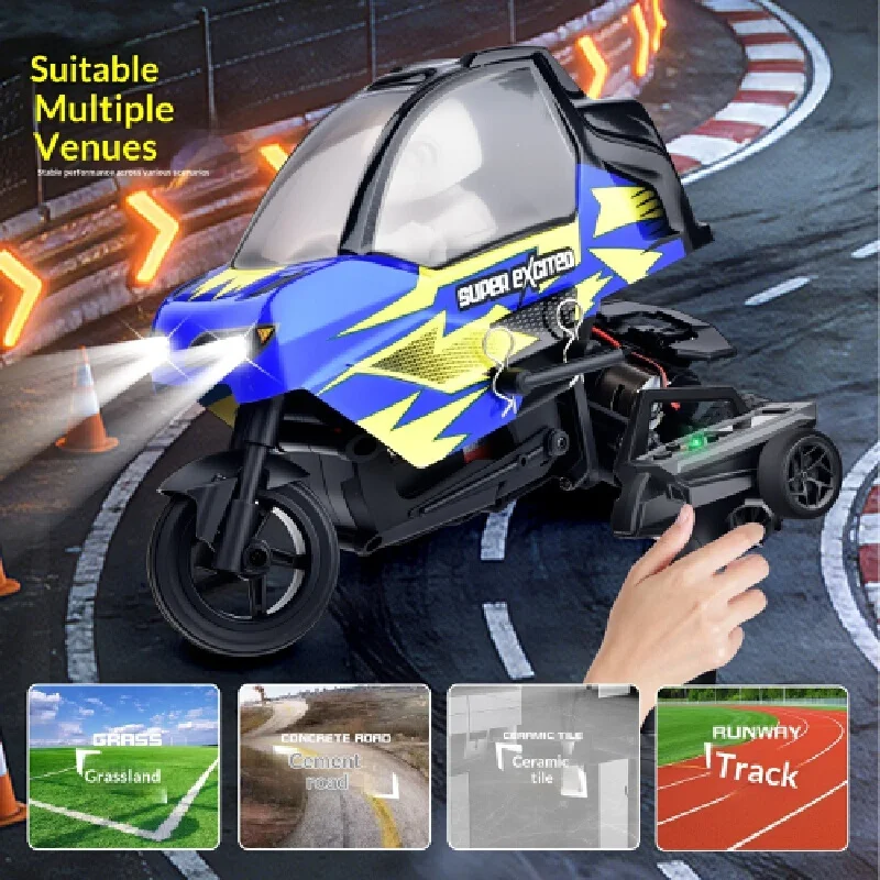 

Jikezhe X801 RC Remote Control Drift Trike 2026 New Off Road Climbing Racing Car With Precise Control For Kids And RC Hobbyists