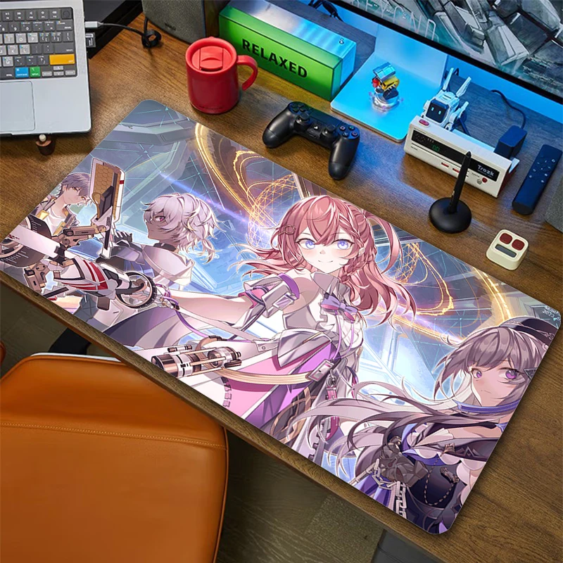 

Large Locking Edge Mouse Pad Gamer Accessories Mats Computer Honkai Star Rail Game Desk Mat Rubber Mousemat XXXL Gaming Mousepad