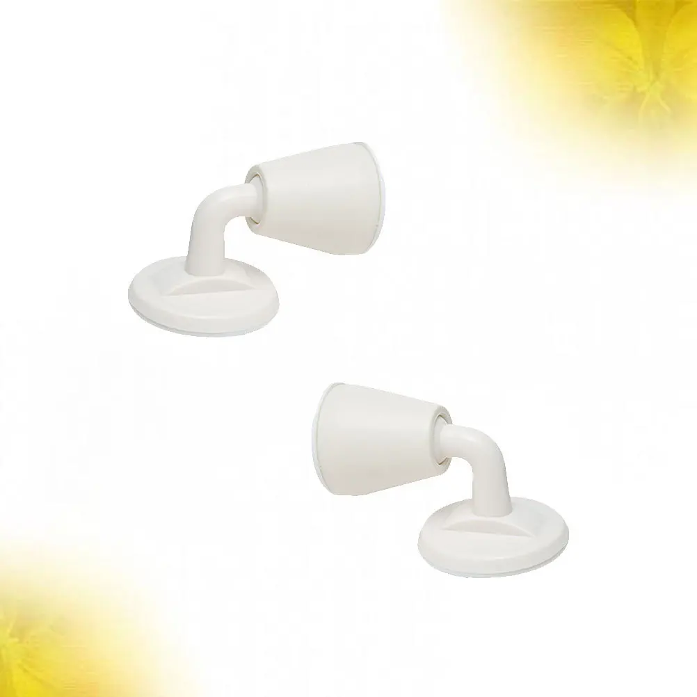 

2pcs Silicone Anti-Collision Stopper No Hole Wall Protector For Bedroom Office Door Knob Bumper Mute Buffering Pad Self-Adhesive