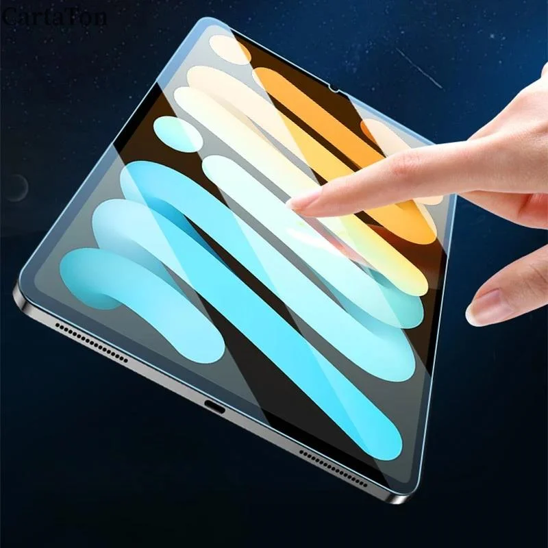 واقي شاشة الكمبيوتر اللوحي لهاتف أبل آيفون آي باد ميني 7 2024 8.3 "9H غطاء كامل من الزجاج المقسى الشفاف غطاء فيلم زجاجي واقي
