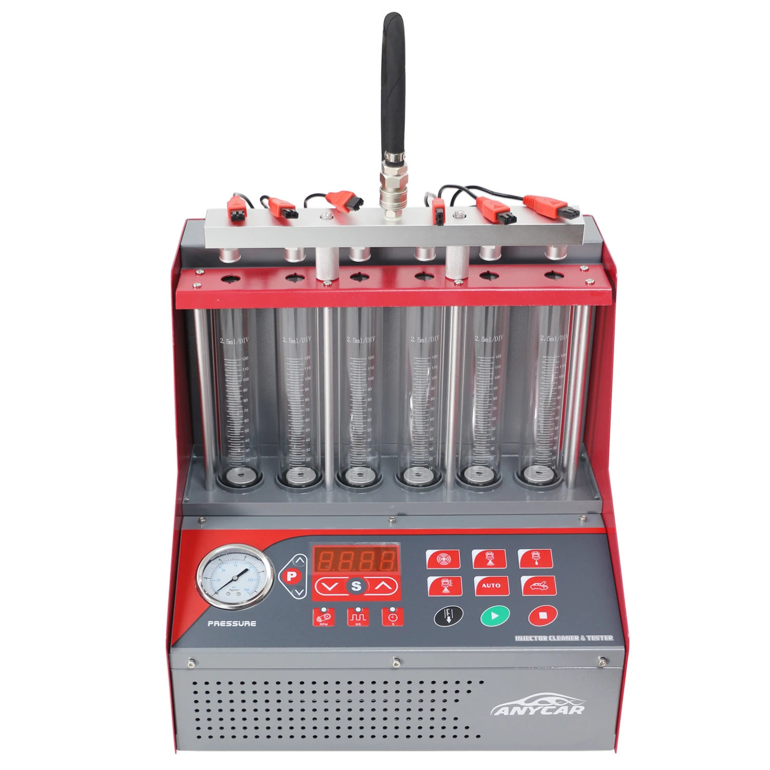 

6 Cylinder Ultrasonic GDI Injector Cleaner Machine Fuel Injector Tester Tool Diagnostic Tools