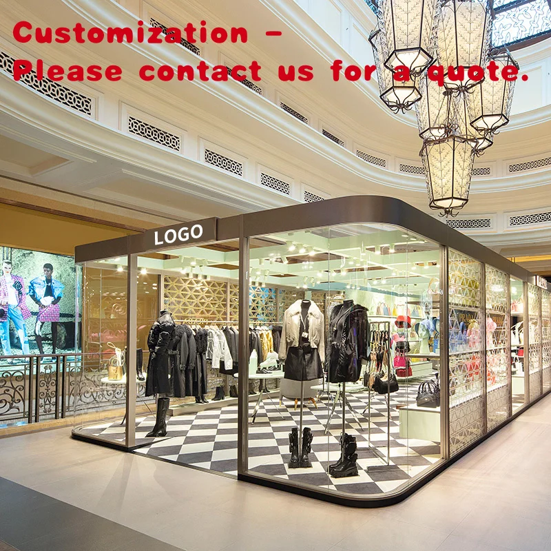 

custom.CIRI Custom Stainless Steel Girl Boutique Clothing Store Display Interior Design Hot Retail Decor Clothing Display R