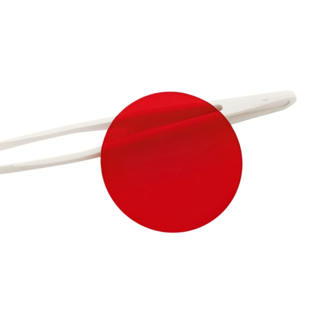 600nm Cut-off Filter Red Optical Glass Lens Round Square HB600 Long Pass Filter for Fluorescence Detection Biochemical Analyzer