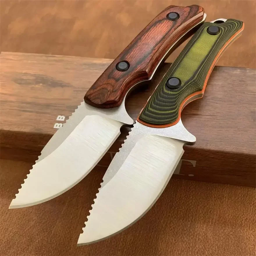 15002/15017 Combat Tactical Gear Fixed Knife CPM-S30V Blade Wooden/G10 Handle Army Survival Knives Outdoor Portable Camping Tool