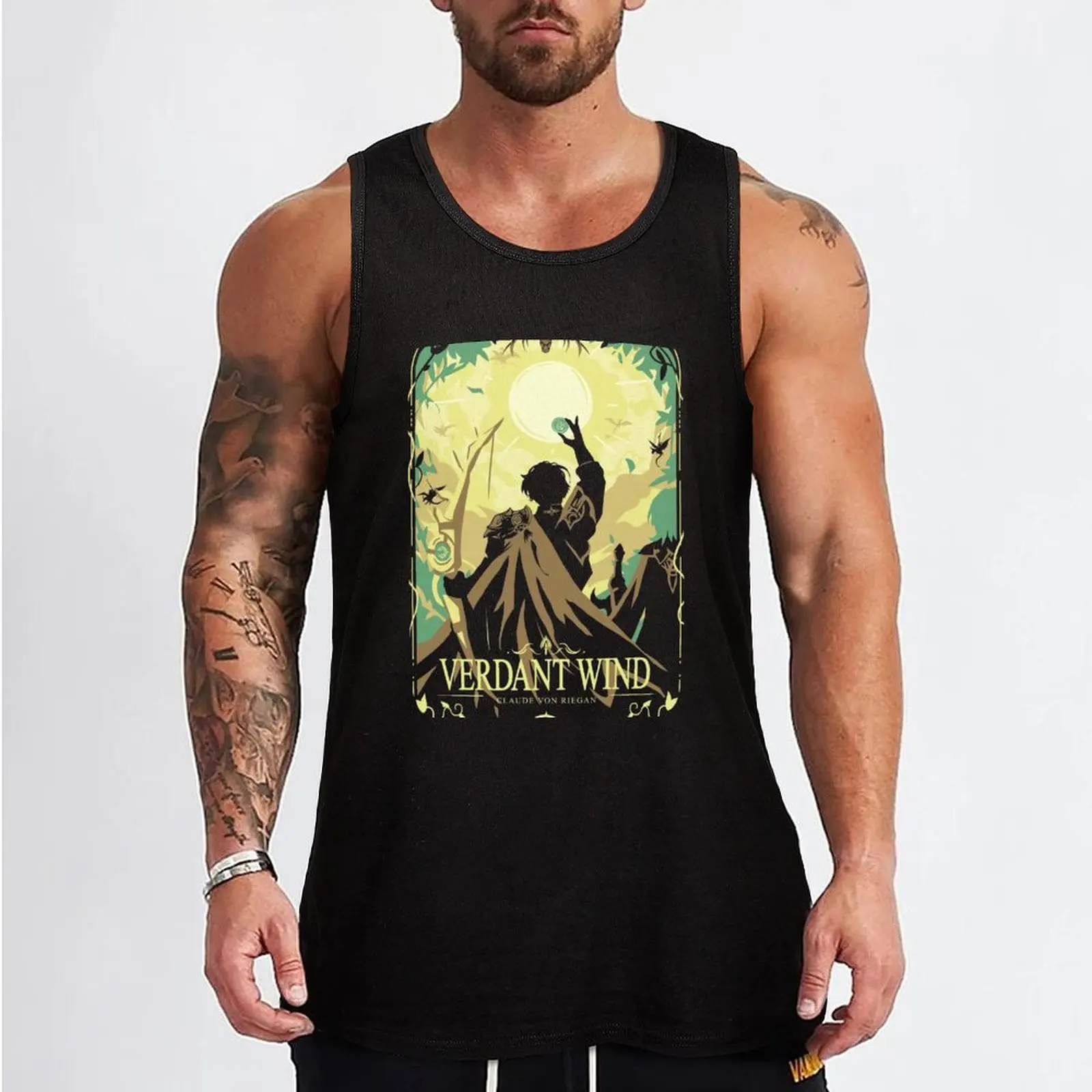 Verdant Wind Tank Top T-shirt for fitness Vests T-shirt men