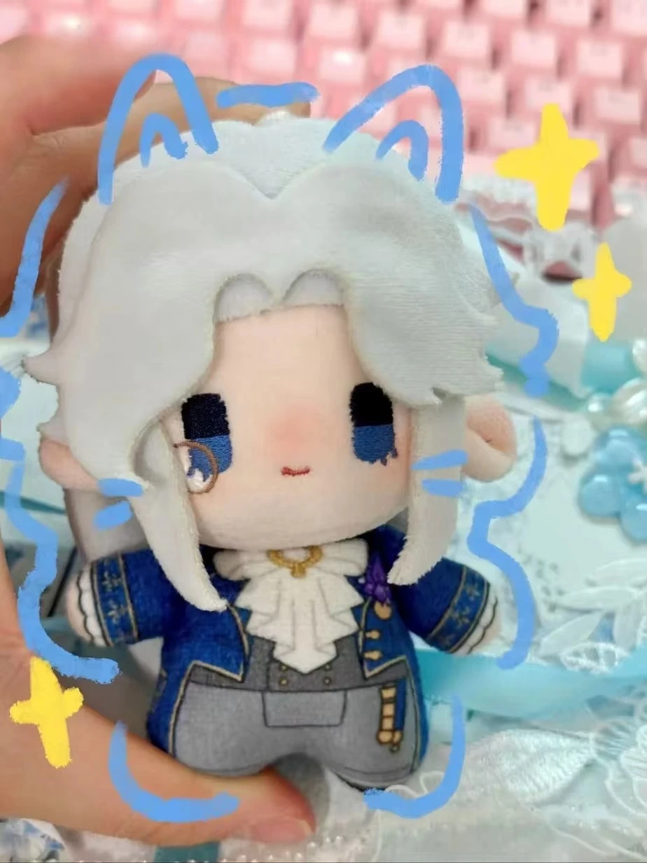 10cm Anime Alva Lorenz ermita identidad V muñeco  peluche Cosplay algodón estrella mar cuerpo colgante llavero mochila