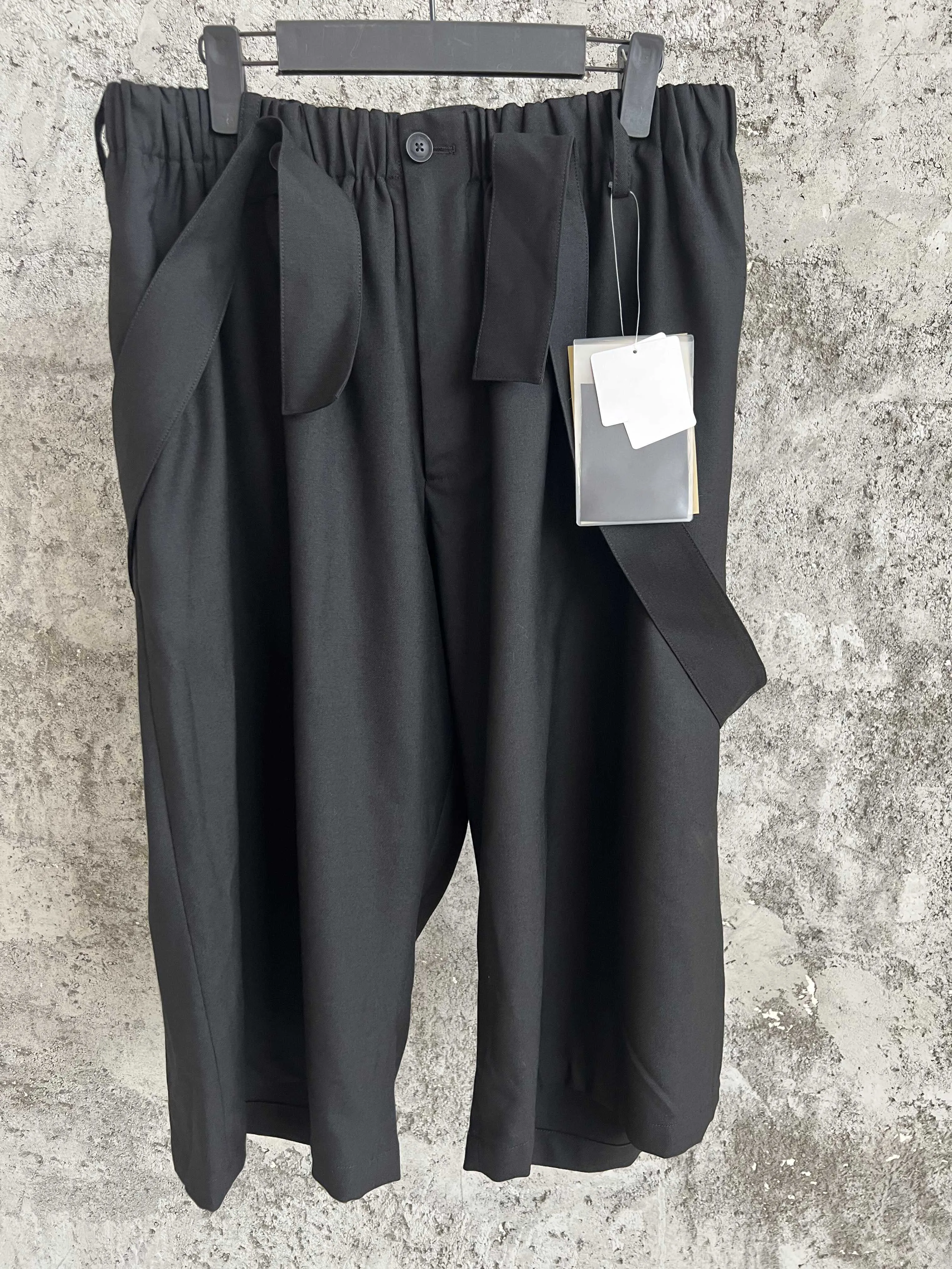 

Original wide-leg pants with large pockets, wool casual, Japanese niche designer brand for men and women