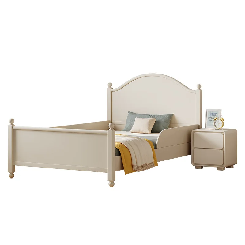Children's bed with guardrail Boy white girl bed 1.2 meters single bed Teen splicing