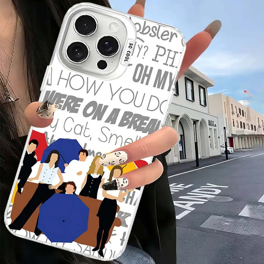 Чехол для телефона «Друзья» из ТВ-шоу для IPhone 17, 16, 15, 14, 13, 12, 11 Pro Max Plus Pro, красочный корпус