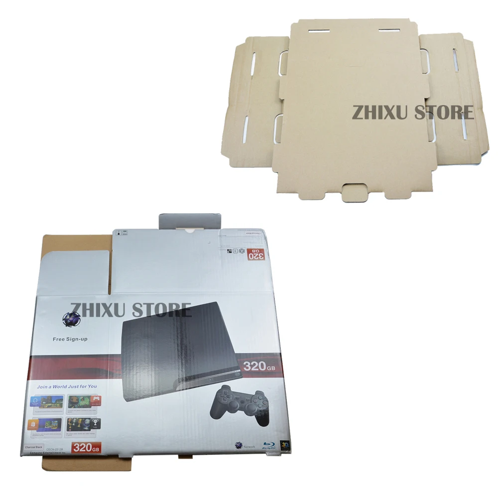 ZUIDID For PS2 7W 77004 9W 90004 Game Console New Packing Box Carton for PS3 CECH-4012 (500G/320G) New Packaging protect box