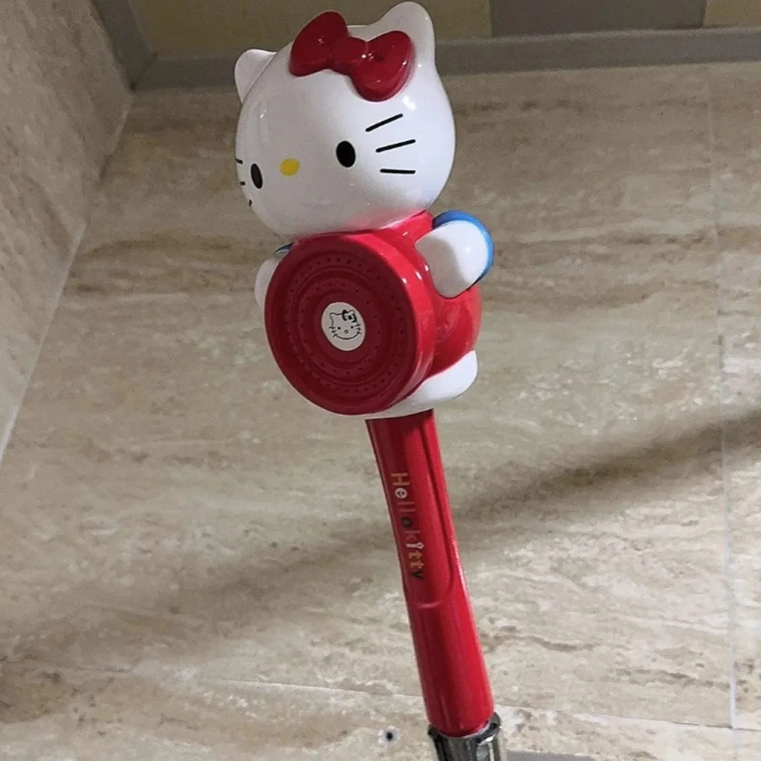 Anime Sanrio HelloKitty Handheld Adjustable Shower Accessories Set for Women Daily Bathroom Cute Kawaii Cartoon Holiday Toys view 5