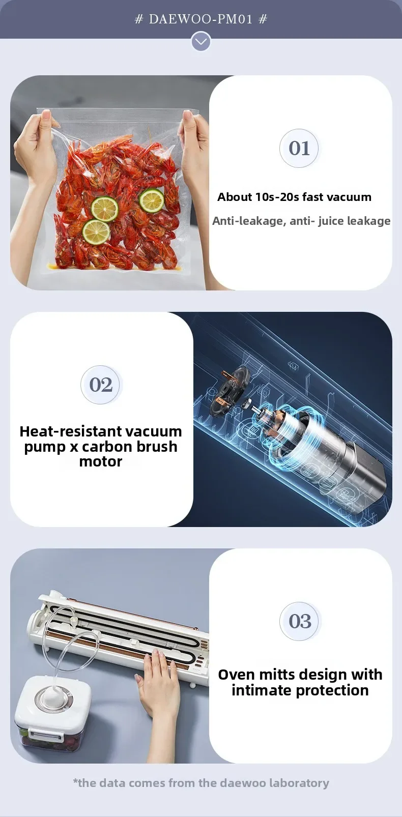 Máquina de sellado al vacío Máquina de envasado de alimentos Máquina de sellado al vacío Pequeña selladora de plástico para mantenimiento fresco en el hogar ma