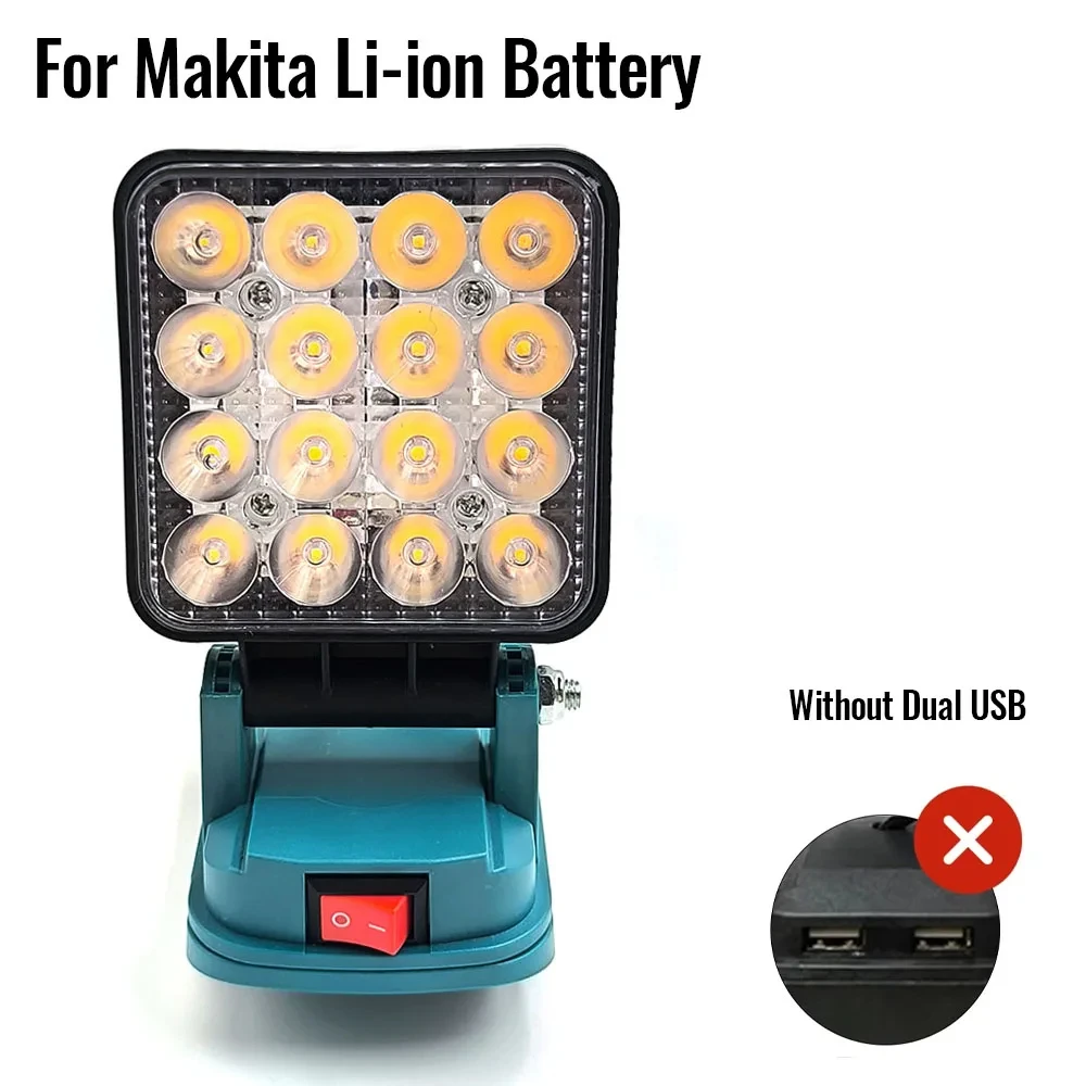 Für Makita 14,4V-18V Li-Ionen-Akku Laterne Outdoor-Taschenlampe Kabellose LED-Arbeitsleuchte Campinglampe Notbeleuchtung – Detail 1