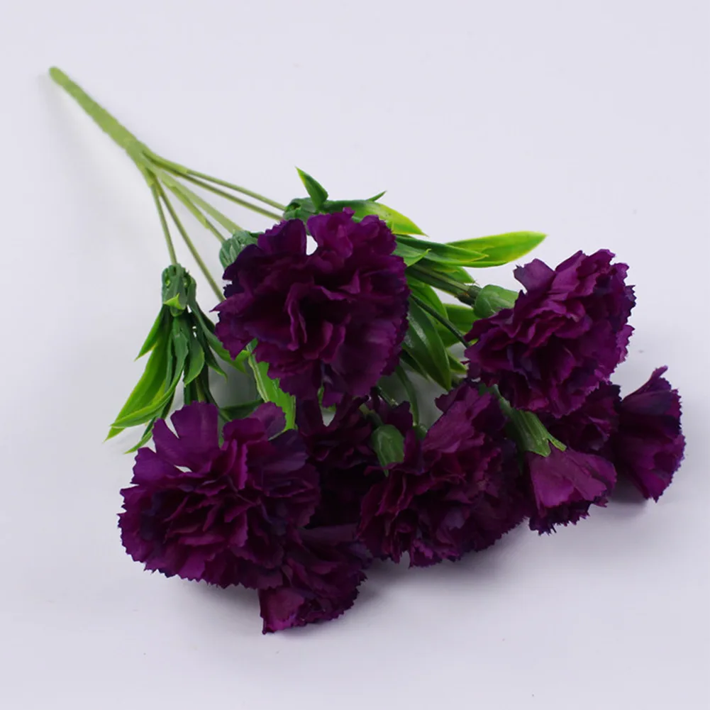 1 Blumenstrauß Nelke, UV-beständig, kein Verblassen im Freien, künstliche Blume, ewige Blumen aus Nelkenseide für Zuhause, Party, Hochzeit, Dekoration – Detail 15