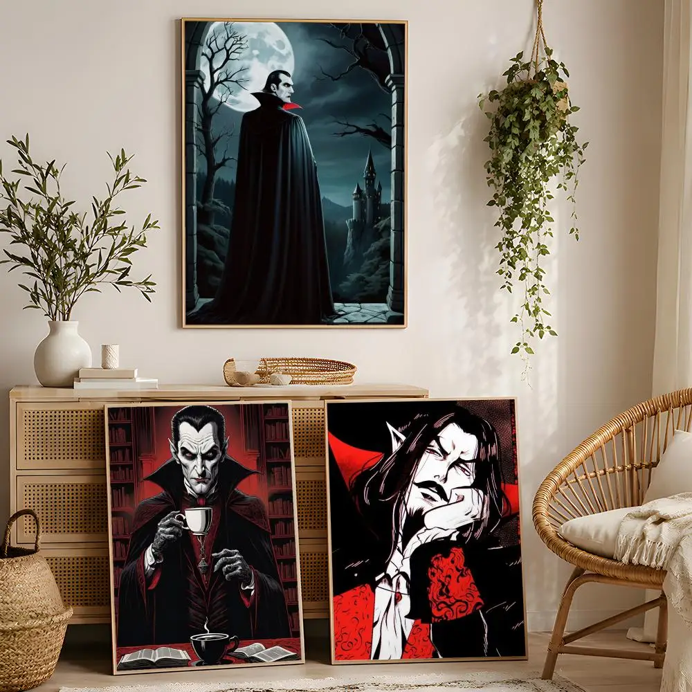 Vampire K-Knight Classic Vintage Poster Waterproof Peel And Stick HD Modern Wall Decor For Bedroom Living Room Dorm Office Kitch