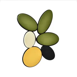 Blucome Newest Acrylic Colorful Flower Brooch for Women Girls Shirt Hat Bag Hijab Pins Wedding Party Corsage Holiday Gifts