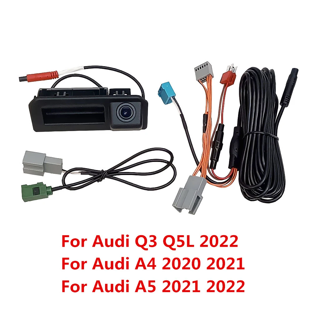 RCD330 Car Trunk Handle Rear View Dynamic Trajectory Camera For Audi Q3 Q5L 2022/A4 2020 2021/A5 2021 2022