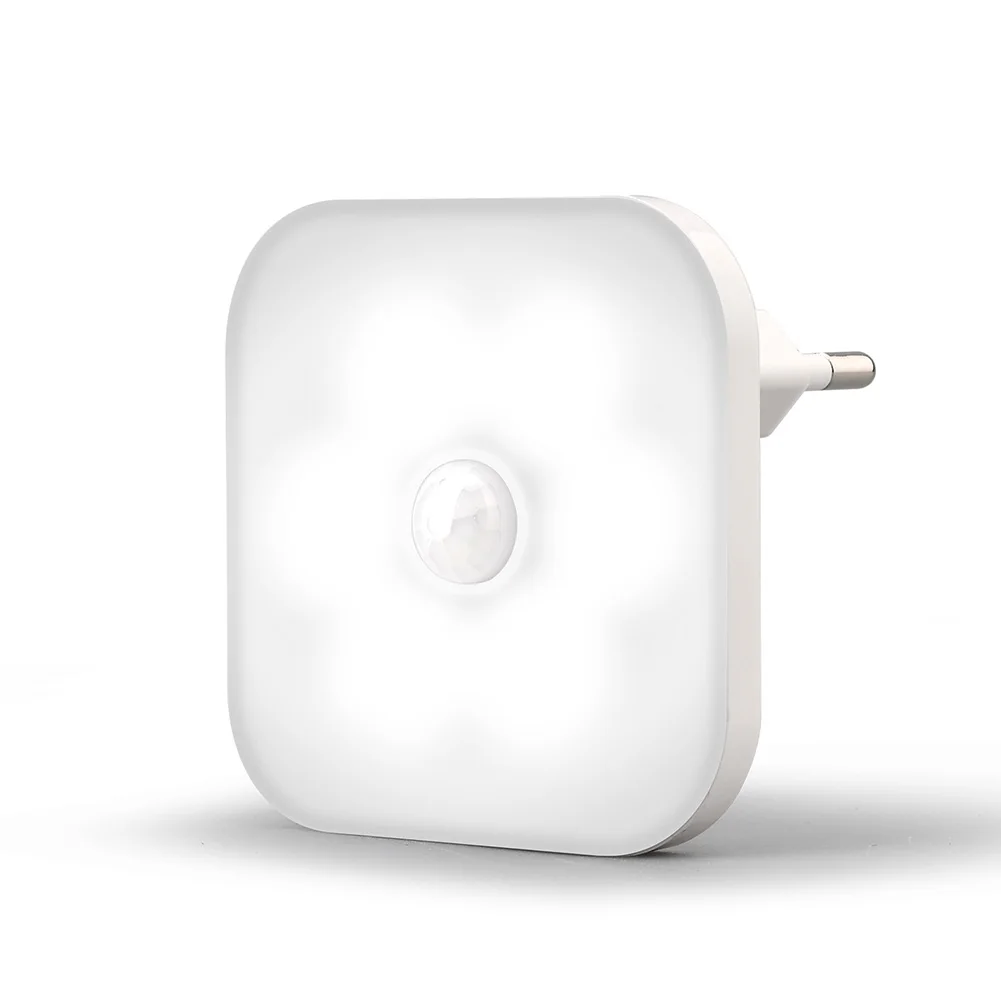 

Adjustable Light Color 6.3 6.3 2.3cm LED Night Lights Hands-free Lighting Inductive Switch Long-lasting Battery