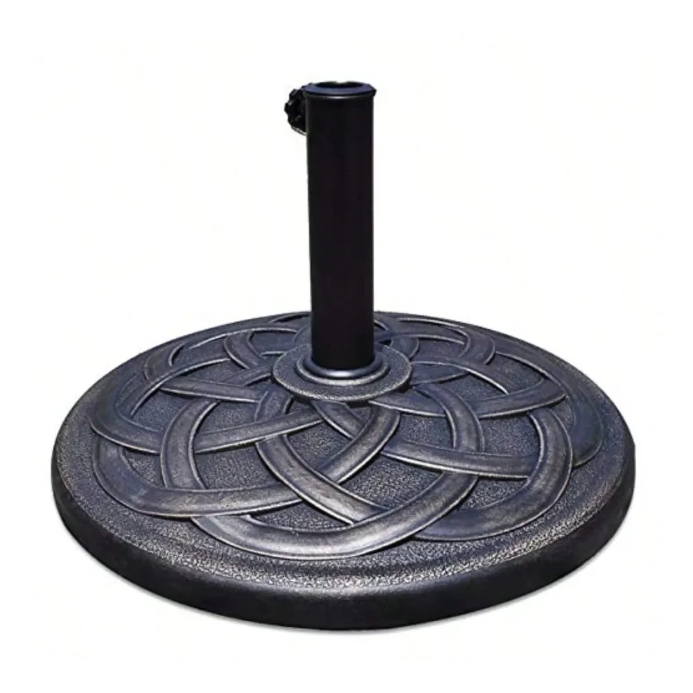 

Patio Market Umbrella Base Heavy Duty Outdoor Stand Cast Iron Umbrella Holder For Garden Beach Classic Round Umbrella Standing