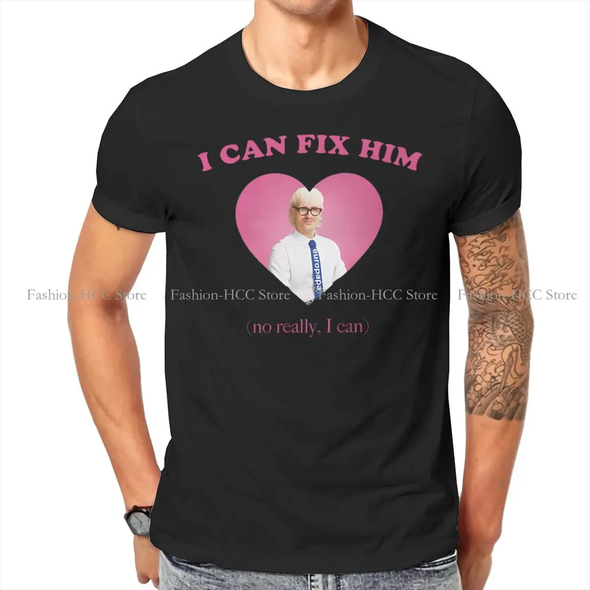 Joost Klein Europapa Eurovisions I Can Fix Him Tshirt Graphic Men Tops Vintage Punk Summer COTTON Short Sleeve Harajuku T Shirt