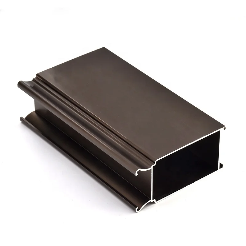 التخصيص الألومنيوم فرملس باب زجاجي الشخصي بأكسيد نافذة الملامح الألومنيوم انحناء الستار الجدار الألومنيوم الشخصي #1