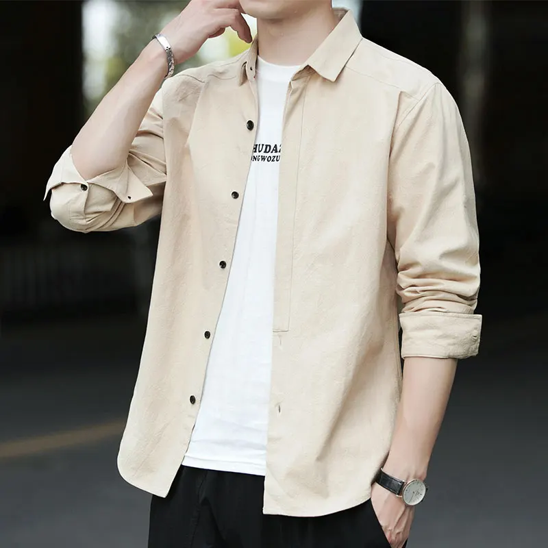 

Long Sve Work irt for Men Dirt Resistant Wear for Construction Site Spring Autumn Casual Sle Polyester Fiber