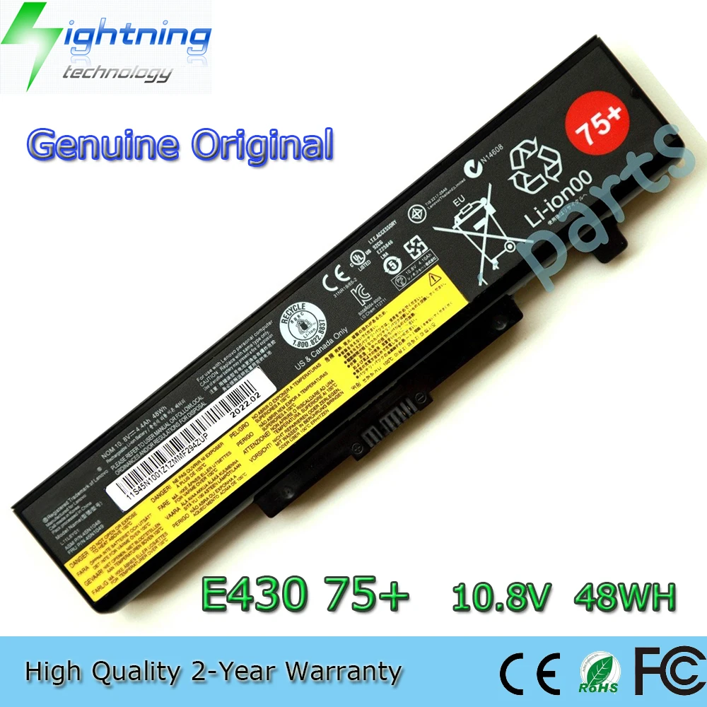 New  Original L11L6Y01 10.8V 48Wh Laptop Battery For Lenovo ThinkPad Edge 75+ E430 E435 E530 E535 45N1048 45N1049