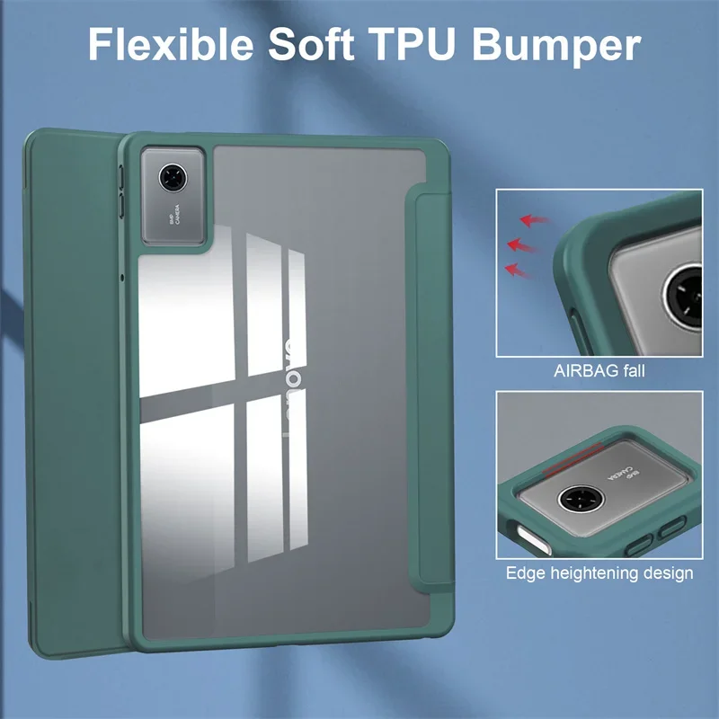 

For Xiaoxin Pad 11 2025 Case with Pencil Holder PU Leather Soft Back Stand Cover For Lenovo Xiaoxin Pad 2025 tb335fc Case