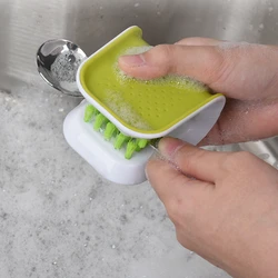 Kitchen Tableware Brush Cleaning Brush Descaling Knife Pan Pot Cleaner Strong Decontamination Brushes Knife Spoon Fast Cleaning