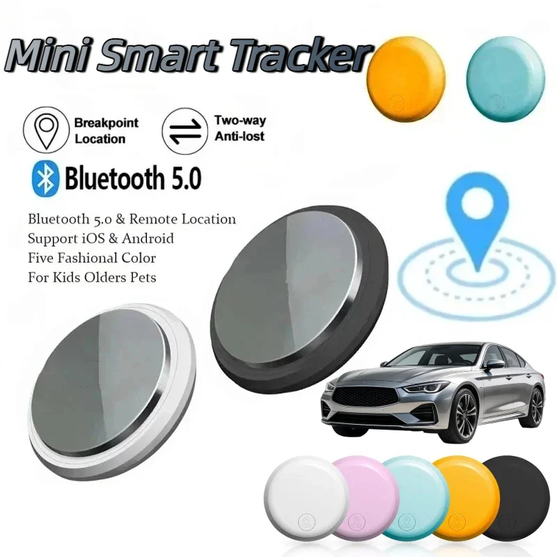 Mini rastreador GPS inteligente antipérdida para coche, mascotas, niños, bolsos, localizador Bluetooth AirTag para iOS y Android