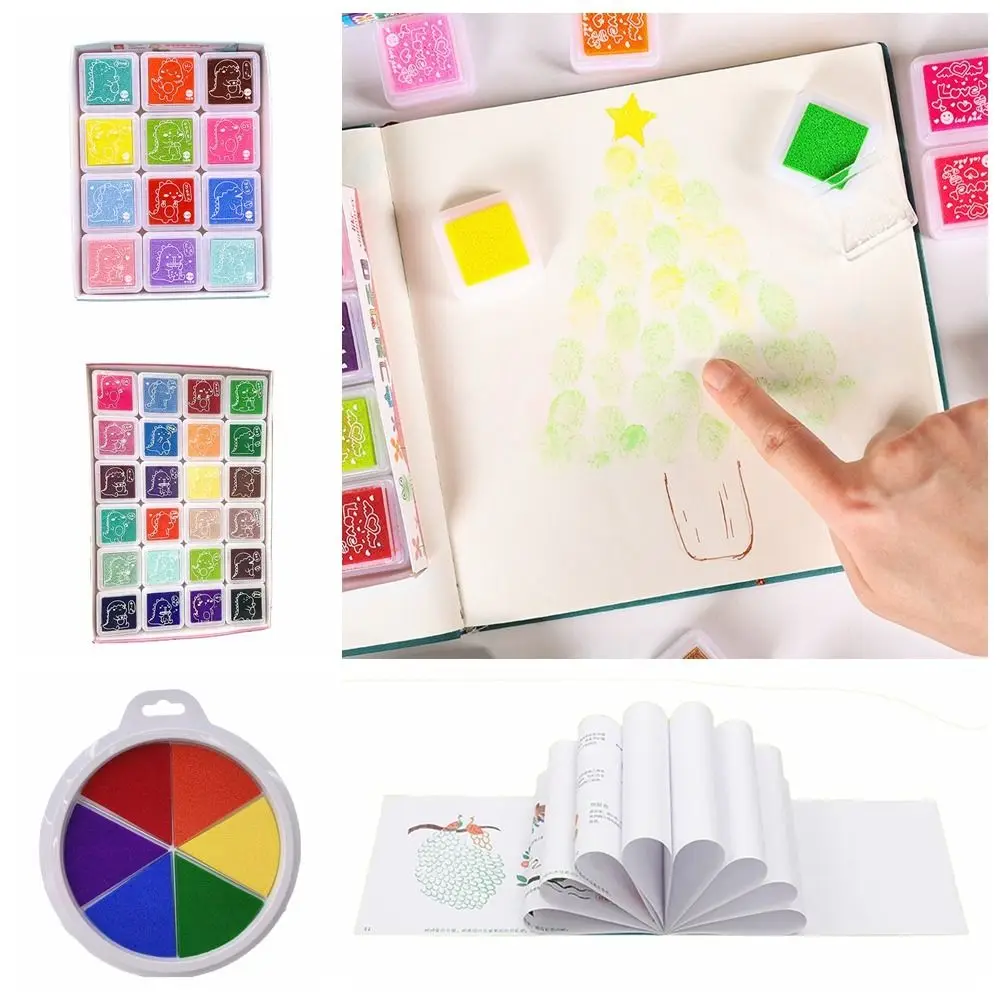 

6/12/24 Color Finger Paint Set Drawing Toys Handmade Drawing Toys Finger Painting Album Montessori Learning Washable Doodle Book