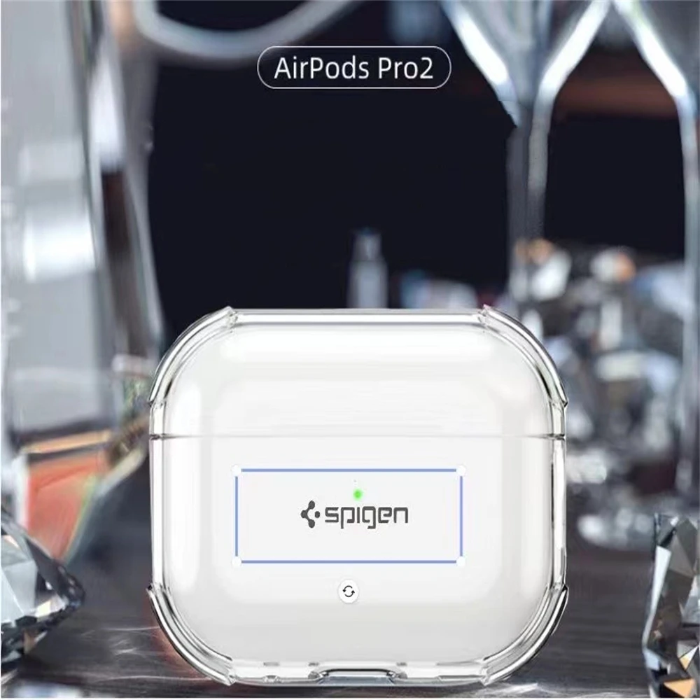 Spigen Für AirPods 5 4 Pro 3 Pro TPU Transparente Kopfhörerhülle 2026 Neu Mit Ring Anti-Verlust Klare Stoßfeste Eingebettete Weiche Hülle – Detail 4