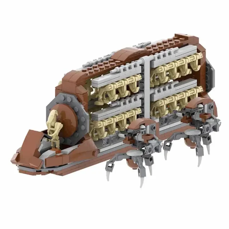 2025 звезда Figma Wars Droid Platoon Attack-craft Строительные блоки с космическими боевыми дроидами Транспортный линкор Кирпичные фигурки Игрушки