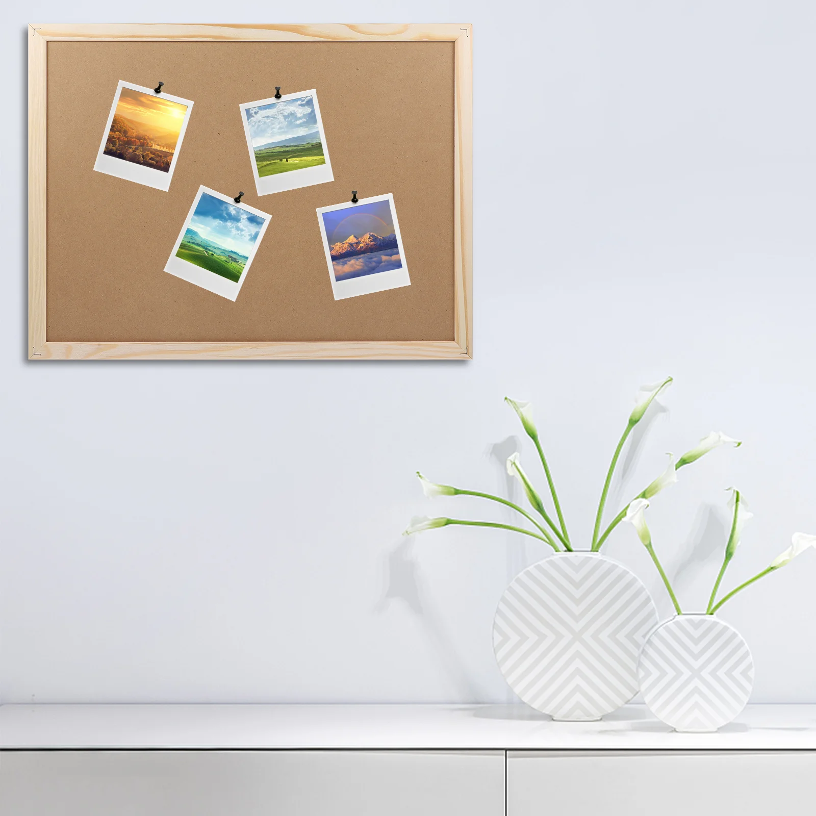 Cork Bulletin Board Boards Creative Announcement Message Cork Display Accessories Memo Office