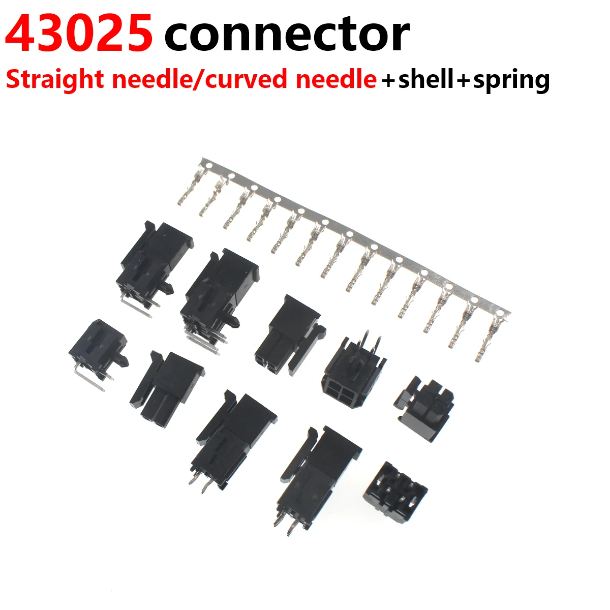 

20/10/5Set 3.0mm Plug-in Male Female Aerial Mating Connector (43025 plug+43020 female shell + terminal) MX3.0 2*1/2/3/4/5/6/7/8P