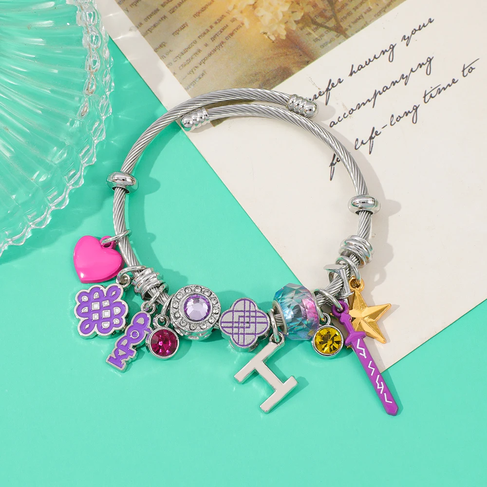 

KPop Demon Hunters Rumi Cuff Bracelet for Women Fashion Bangle Jewelry Gift for Party