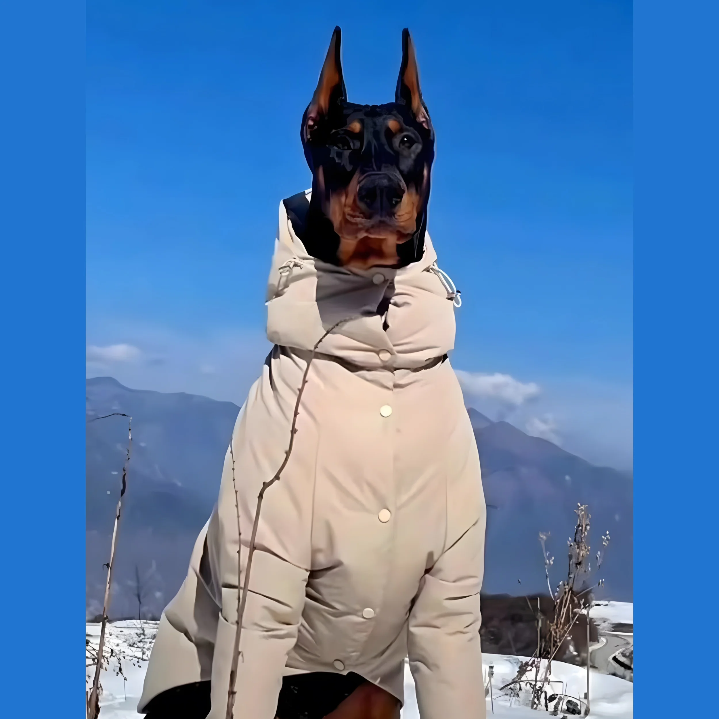 Pet Clothes For Large Dog Winter Warm Big Dog Vest Jacket Waterproof Pet Coat Greyhound Doberman Clothes For Medium Large Dog