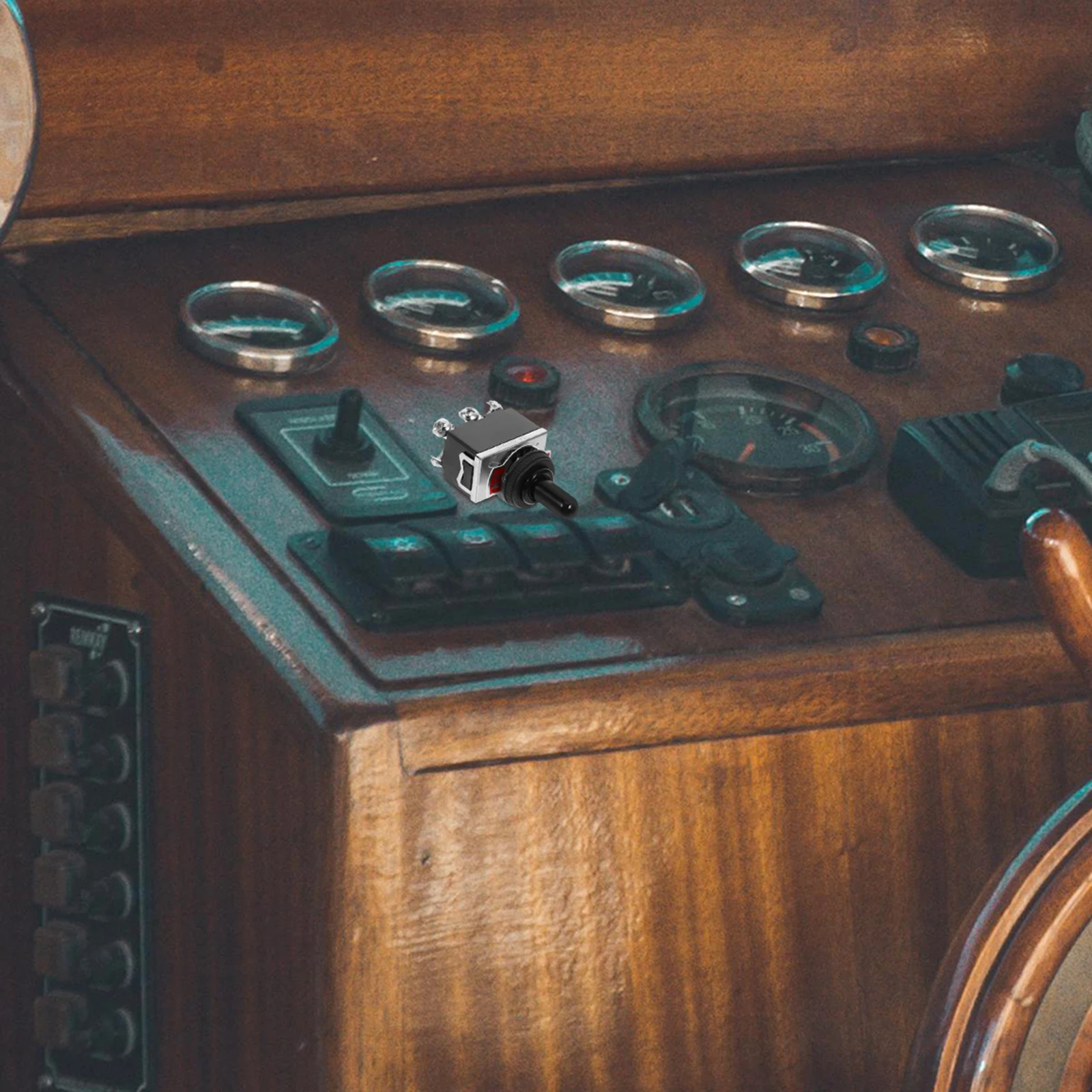 

Waterproof Cap Switch Ergonomic Cylinder Off Toggle SPDT Dpdt Red Cover Hat Easy Install Long Life Performance Durability 3 Way