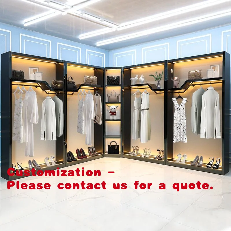 

Customize.Bag Display Rack Clothing Store Display Shelf Shoe Bag Commercial Live Streaming Background Wall Jewelry Display Cabin