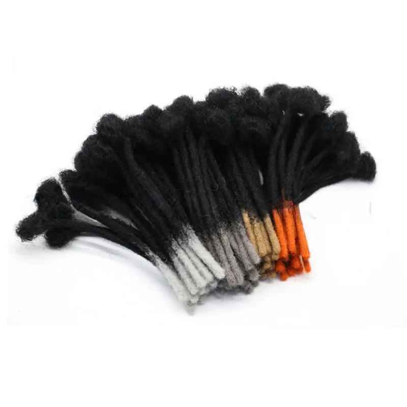 100% rastas de cabello humano, trenzas de cabello real de estilo jamaicano auténtico para un aspecto moderno