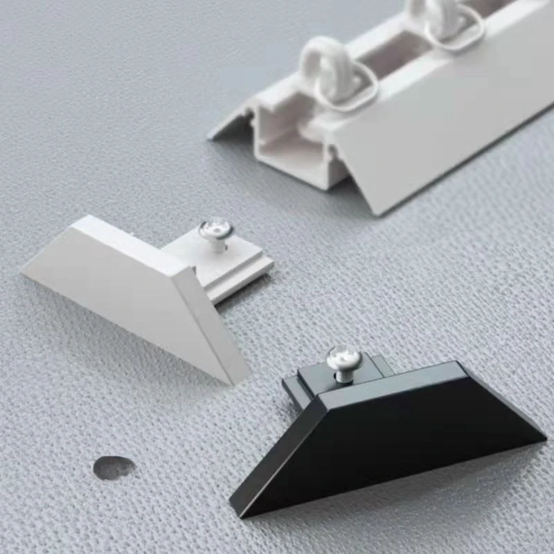 

No punching V-shaped triangular ultra-thin curtain window L-shaped U-shaped invisible aluminum alloy silent single and double