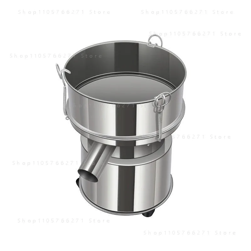 220V Mini Electric Vibrating Screen Powder Vibrating Sieving Machine Lab Sieve Shaker with 30CM Diameter Stainless Steel Sieve B
