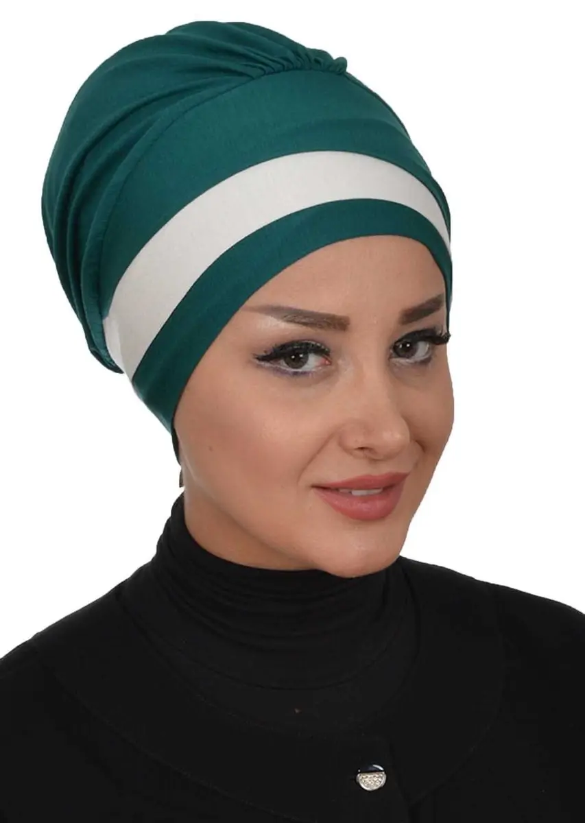 Cor dobro penteado osso verde