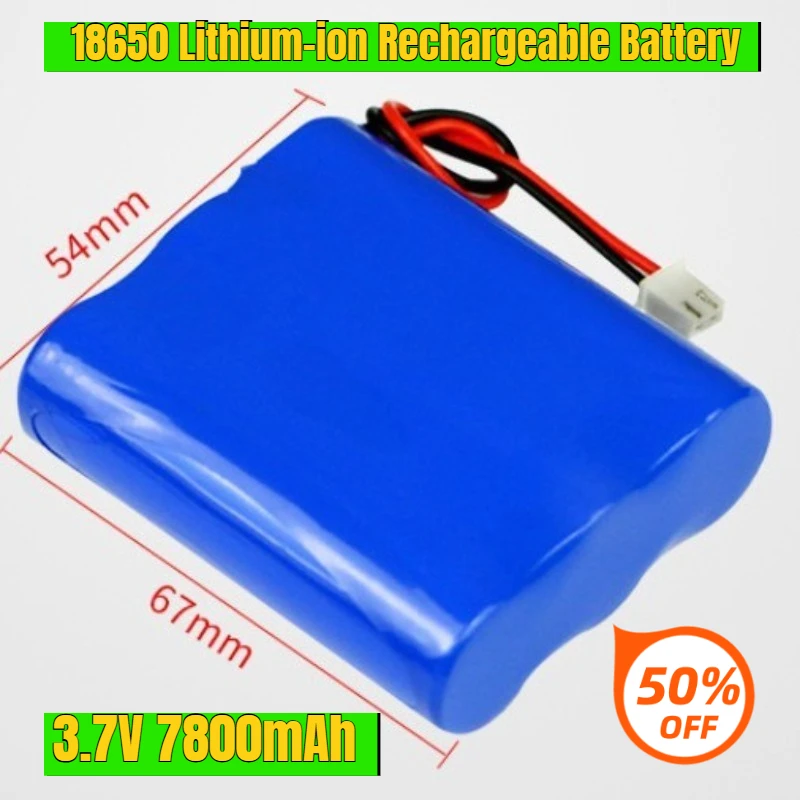 

3.7V 7800mAh 18650 Lithium-ion Rechargeable Battery for Devices Such As Closed-circuit Television Cameras
