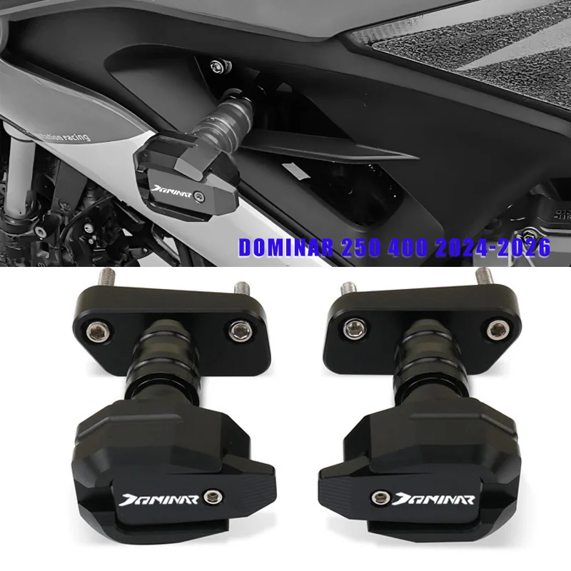 

Для мотоциклов Bajaj Dominar 250 400 Dominar400 2024 2025 2026: Защита рамы от падений, слайдер, защита обтекателя, краш-протектор (CNC)