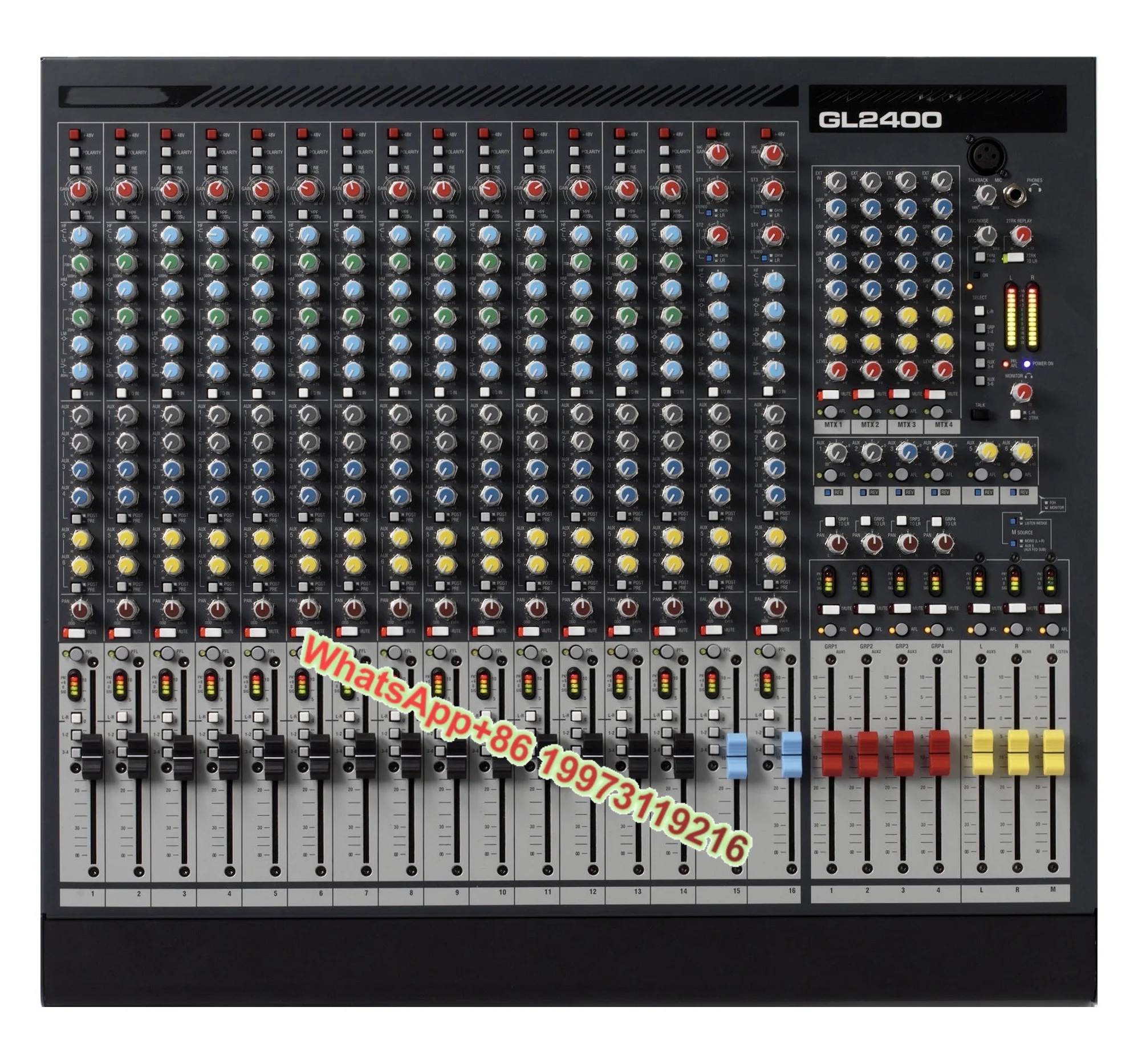 

GL2400 Sound Mixing 16/24/32 Channel 2-band Frequency Sweep Professional Audio Mixer Metal Concert/Club All Heat GL2400 Original