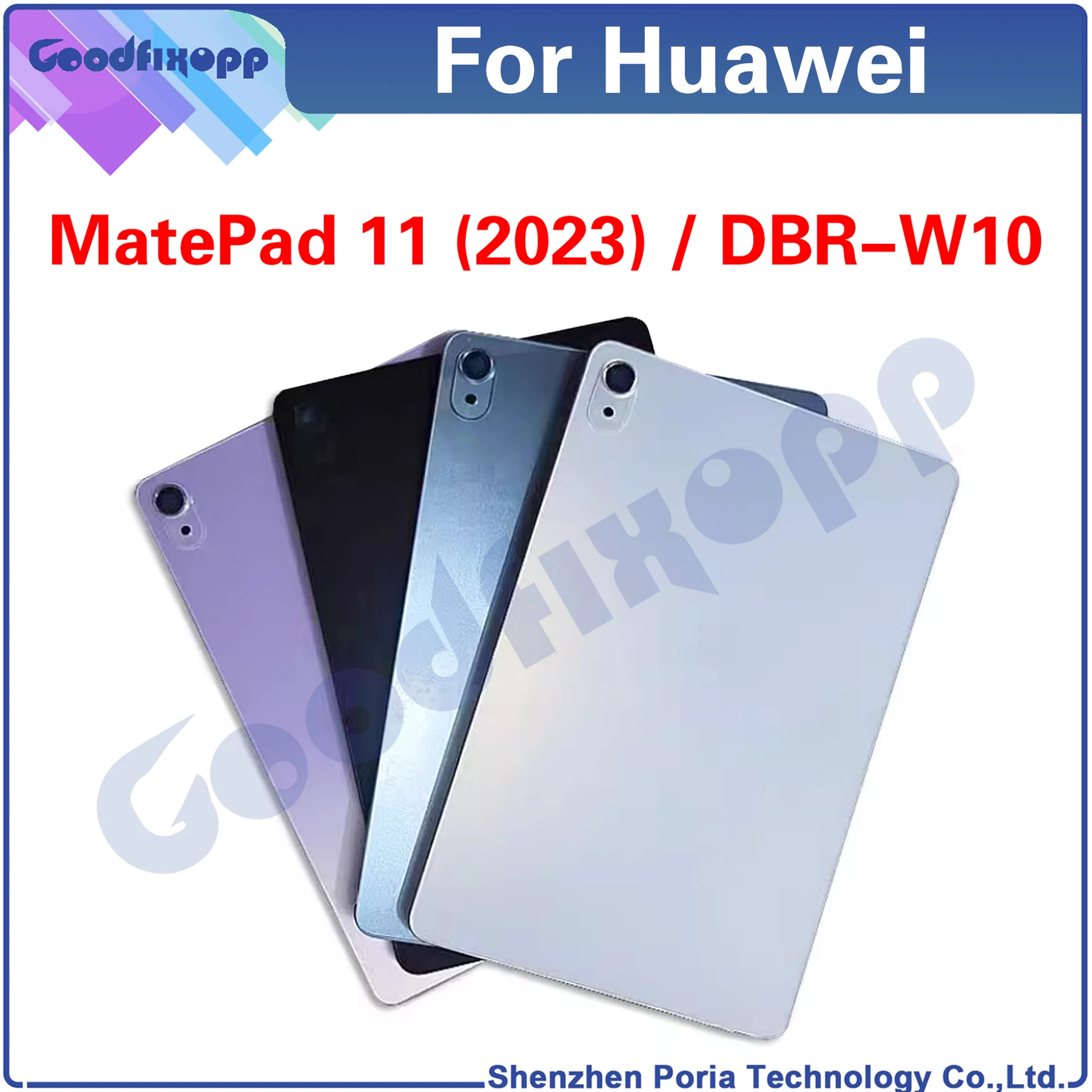 For Huawei MatePad 11 2023 DBR-W10 DBR-W00 Battery Rear Case Back Cover Rear Lid Parts Replacement