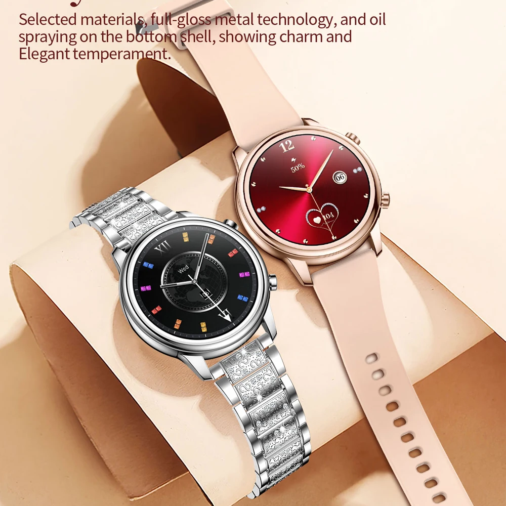 2024 nuevo para Xiaomi 1,27 pulgadas reloj inteligente para mujer ritmo cardíaco salud esfera personalizada pulsera de moda para mujer reloj